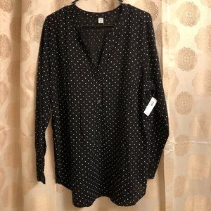 Old Navy Polka Dot Long Sleeve Shirt